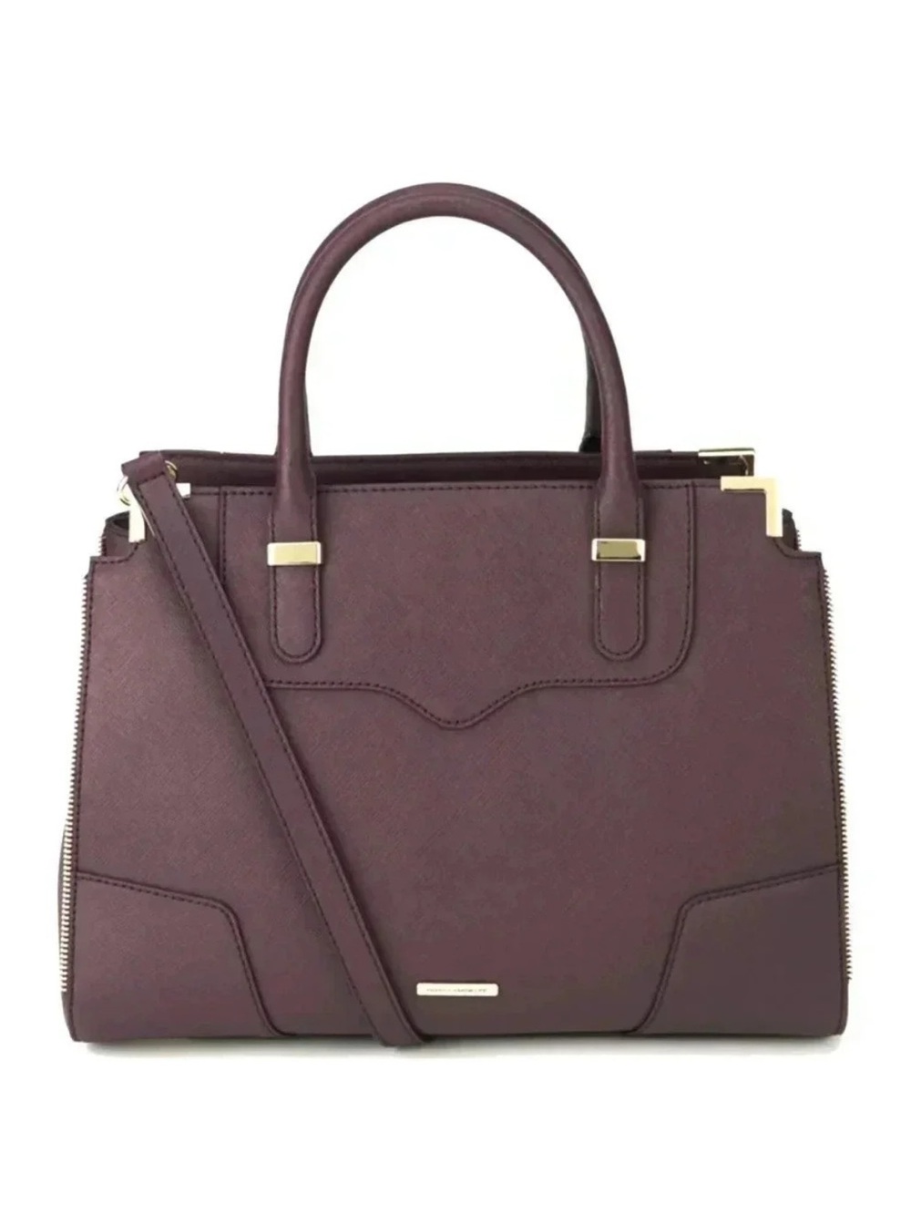 Rebecca Minkoff Amorous LeatherSatchel - Black Cherry